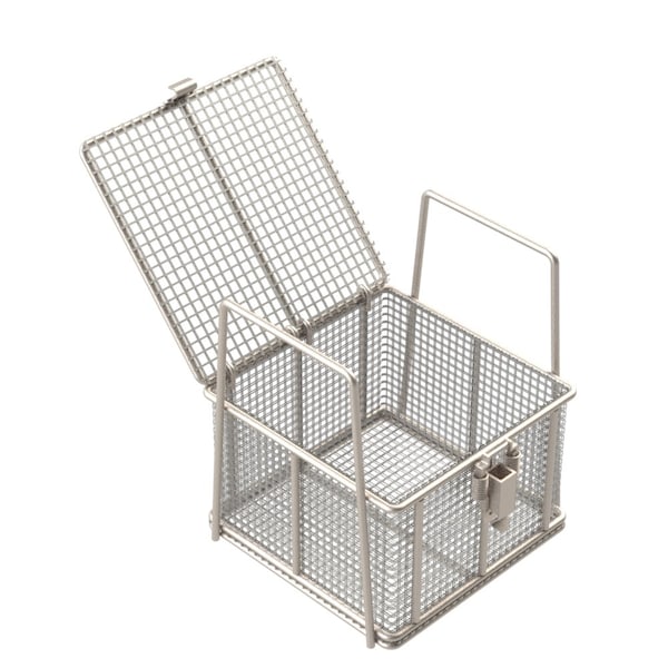 Anysizebasket Rectangular Wire Mesh Basket: 6Lx6Wx4H, 304 SS, 3/16 Rod Frame, Mesh: 2 x .063 TMT-060060040-Q02S - main